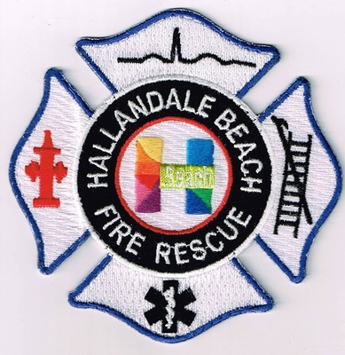 Hallandale Beach Fire Rescue Department Patch (Florida)
Thanks to Ronnie5411 for this scan.
Keywords: dept.