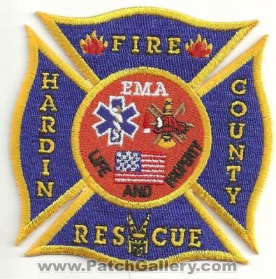 Hardin County Fire Rescue Department Patch (Tennessee)
Thanks to Ronnie5411 for this scan.
Keywords: co. dept. ema