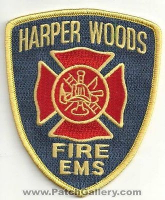 Harper Woods Fire EMS Department Patch (Michigan)
Thanks to Ronnie5411 for this scan.
Keywords: dept.
