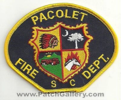 Pacolet Fire Department Patch (South Carolina)
Thanks to Ronnie5411 for this scan.
Keywords: dept. sc