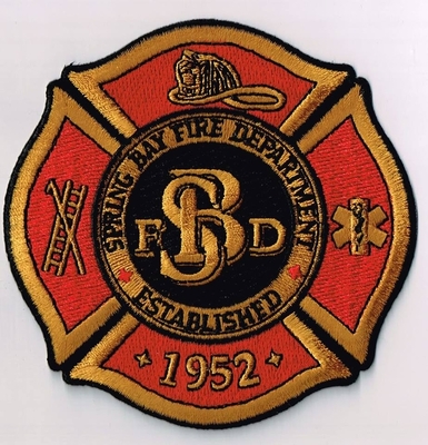 Spring Bay Fire Department Patch (Illinois)
Thanks to Ronnie5411 for this scan.
Keywords: dept. established 1952