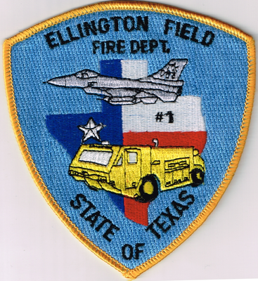 Ellington Field Fire Department Patch (Texas)
Thanks to Ronnie5411 for this scan.
