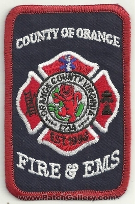 County of Orange Fire/EMS
Thanks to Ronnie5411 for this scan.
