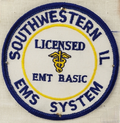 Southwestern Illinois EMS System IDPH Region 4  Licensed EMT Basic
Thanks to Chulsey
Keywords: Southwestern Illinois EMS System IDPH Region 4 Licensed EMT Basic