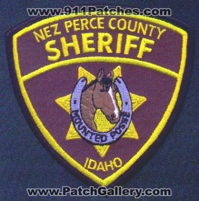 Nez Perce County Sheriff Mounted Posse
Thanks to EmblemAndPatchSales.com for this scan.
Keywords: idaho