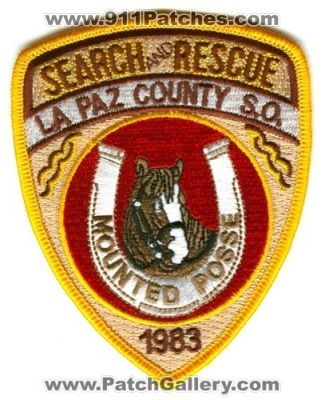La Paz County Sheriff Search And Rescue Mounted Posse (Arizona)
Scan By: PatchGallery.com
Keywords: sar sheriffs office so