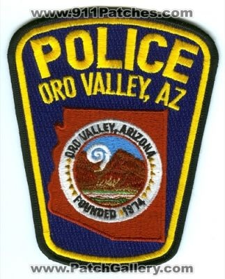 Oro Valley Police (Arizona)
Scan By: PatchGallery.com
