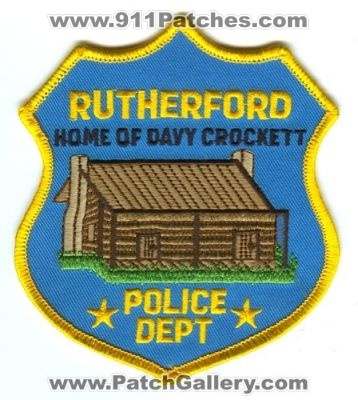 Rutherford Police Department (Tennessee)
Scan By: PatchGallery.com
Keywords: dept