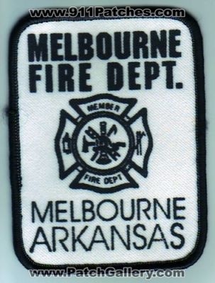 Melbourne Fire Department (Arkansas)
Thanks to Dave Slade for this scan.
Keywords: dept