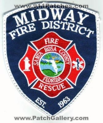 Midway Fire District (Florida)
Thanks to Dave Slade for this scan.
County: Santa Rosa
Keywords: rescue