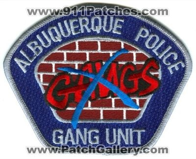 Albuquerque Police Gang Unit (New Mexico)
Scan By: PatchGallery.com
Keywords: gangs