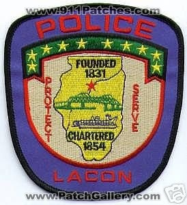 Lacon Police (Illinois)
Thanks to apdsgt for this scan.
