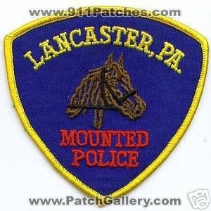 Lancaster Police Mounted (Pennsylvania)
Thanks to apdsgt for this scan.
