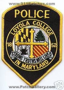 Loyola College Police (Maryland)
Thanks to apdsgt for this scan.
