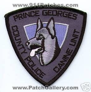 Prince Georges County Police Canine Unit (Maryland)
Thanks to apdsgt for this scan.
Keywords: k-9 k9