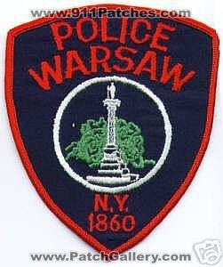 Warsaw Police (New York)
Thanks to apdsgt for this scan.

