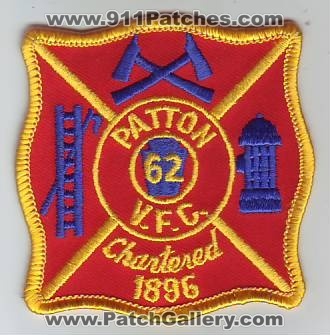 Patton Volunteer Fire Company (Pennsylvania)
Thanks to Dave Slade for this scan.
Keywords: v.f.c. vfc 62