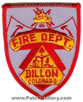 Dillon Fire Department Patch (Colorado) (Defunct)
[b]Scan From: Our Collection[/b]
Became the Dillon Fire Authority in 1989
Became Lake Dillon Fire Protection District in 1998
Now Summit Fire EMS in 2018
Keywords: dept.