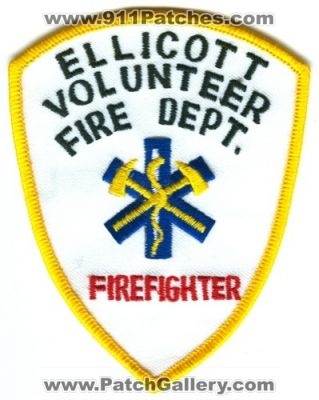 Ellicott Volunteer Fire Department FireFighter Patch (Colorado)
[b]Scan From: Our Collection[/b]
Keywords: dept.