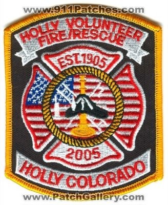 Holly Volunteer Fire Rescue Patch (Colorado)
[b]Scan From: Our Collection[/b]
