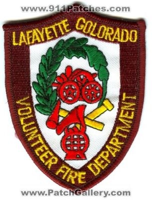 Lafayette Volunteer Fire Department Patch (Colorado)
[b]Scan From: Our Collection[/b]
