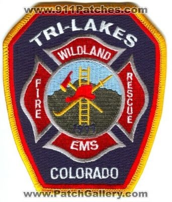Tri-Lakes Fire Rescue Department Patch (Colorado)
[b]Scan From: Our Collection[/b]
Keywords: dept. wildland ems