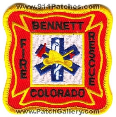 Bennett Fire Rescue Department Patch (Colorado)
[b]Scan From: Our Collection[/b]
Keywords: dept.