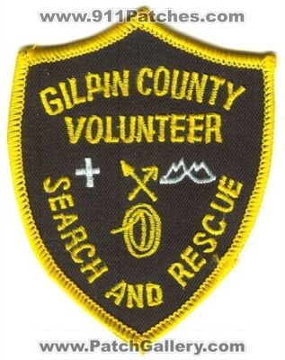 Gilpin County Volunteer Search And Rescue Patch (Colorado)
[b]Scan From: Our Collection[/b]
Keywords: sar