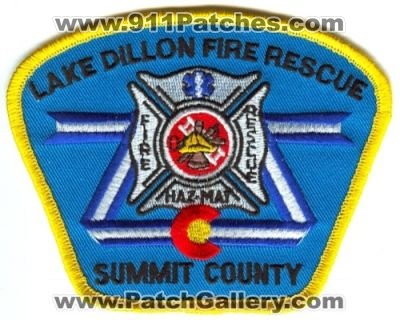 Lake Dillon Fire Rescue Department Patch (Colorado) (Defunct)
[b]Scan From: Our Collection[/b]
Now Summit Fire EMS in 2018
Keywords: dept.