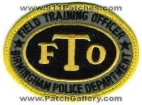 Birmingham Police Field Training Officer (Alabama)
Thanks to BensPatchCollection.com for this scan.
Keywords: department fto