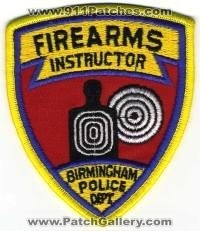 Birmingham Police Firearms Instructor (Alabama)
Thanks to BensPatchCollection.com for this scan.
Keywords: department dept