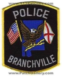 Branchville Police (Alabama)
Thanks to BensPatchCollection.com for this scan.
