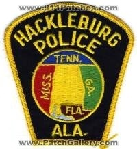 Hackleburg Police (Alabama)
Thanks to BensPatchCollection.com for this scan.
