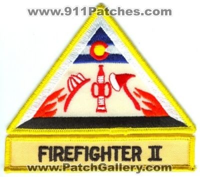 Colorado State FireFighter II Patch (Colorado)
[b]Scan From: Our Collection[/b]
Keywords: 2