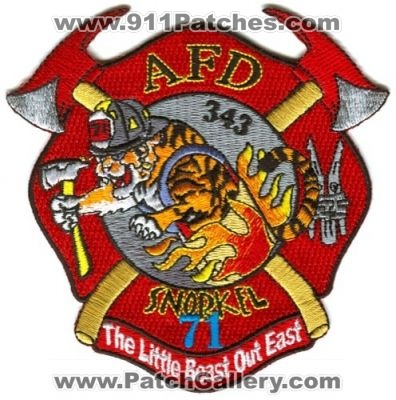 Arlington Fire Department Snorkel 71 (Tennessee)
Scan By: PatchGallery.com
Keywords: dept. afd 343 the little beast out east