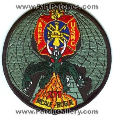 Bogue Field Marine Corps Auxiliary Landing Field ARFF Patch (North Carolina)
Scan By: PatchGallery.com
Keywords: mcalf cfr fire usmc military 271 aircraft airport rescue firefighter firefighting crash
