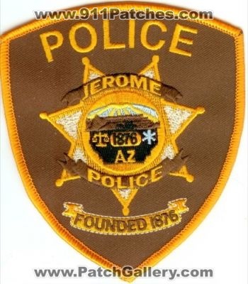 Jerome Police (Arizona)
Thanks to Police-Patches-Collector.com for this scan.
