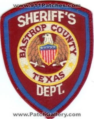 Bastrop County Sheriff's Department (Texas)
Thanks to Police-Patches-Collector.com for this scan.
Keywords: sheriffs dept