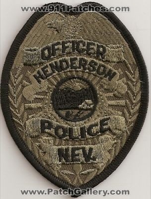 Henderson Police Officer (Nevada)
Thanks to Police-Patches-Collector.com for this scan.
