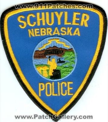 Schuyler Police (Nebraska)
Thanks to Police-Patches-Collector.com for this scan.
