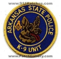Arkansas State Police K-9 Unit (Arkansas)
Thanks to BensPatchCollection.com for this scan.
Keywords: k9
