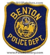 Benton Police Department (Arkansas)
Thanks to BensPatchCollection.com for this scan.
Keywords: dept
