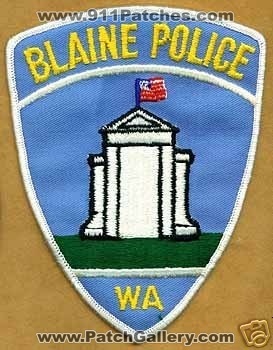 Blaine Police (Washington)
Thanks to apdsgt for this scan.
