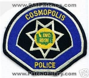 Cosmopolis Police (Washington)
Thanks to apdsgt for this scan.

