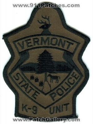 Vermont State Police K-9 Unit (Vermont)
Scan By: PatchGallery.com
Keywords: k9
