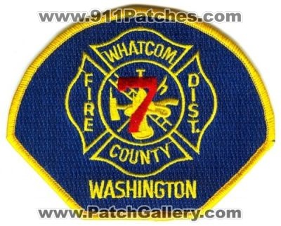 Whatcom County Fire District 7 (Washington)
Scan By: PatchGallery.com
Keywords: co. dist. number no. #7 department dept.