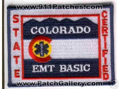 Colorado Colorado State Certified EMT Basic (Colorado) PatchGallery