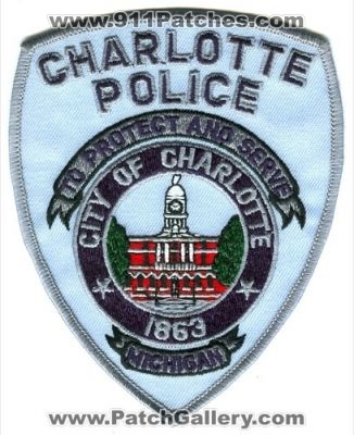 Charlotte Police (Michigan)
Scan By: PatchGallery.com
Keywords: city of