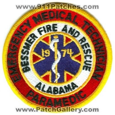 Bessemer Fire And Rescue Emergency Medical Technician Paramedic (Alabama)
Scan By: PatchGallery.com
Keywords: emt bessmer