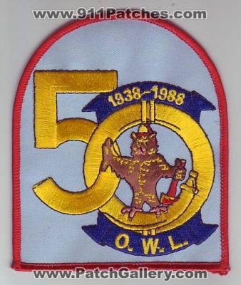OWL Occoquan Woodbridge Lorton Fire 50 Years (Virginia)
Thanks to Dave Slade for this scan.
Keywords: o.w.l. 